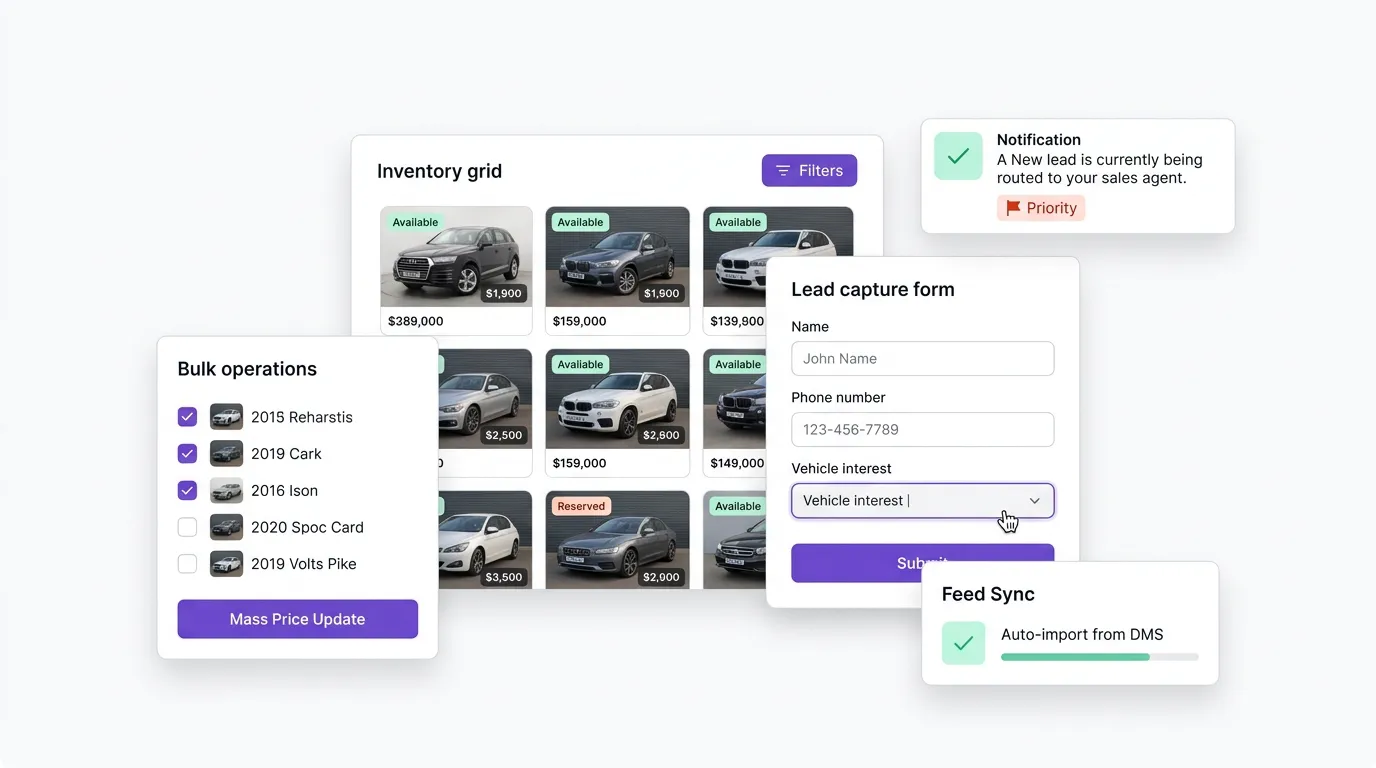 RevAI Inventory & Lead Management